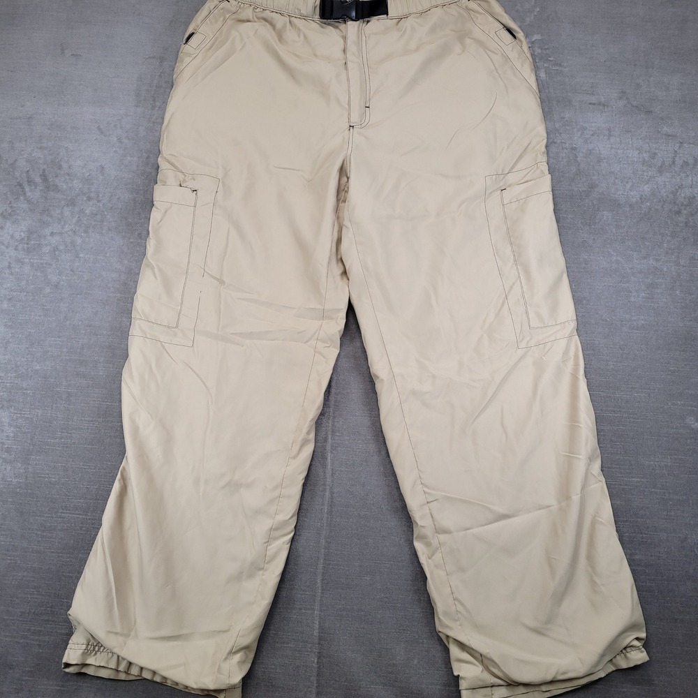 Vintage Old Navy Pants Mens XL Beige Military Paratrooper Utility Cargo Y2K